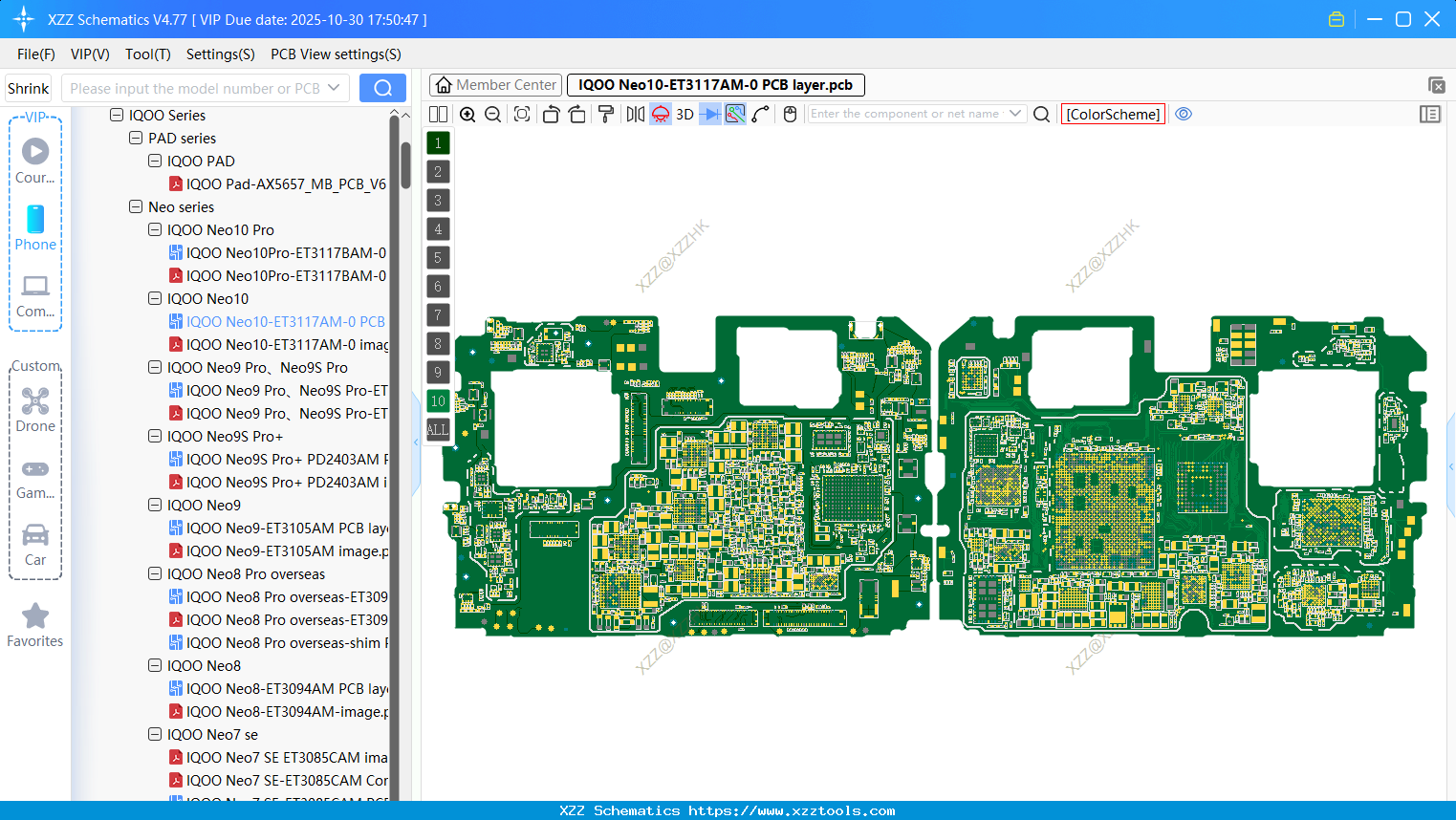 VIVO IQOO Neo10-ET3117AM-0 PCB Layer